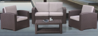 Комплект мебели RATTAN Premium 4 из дивана, двух кресел и стола
