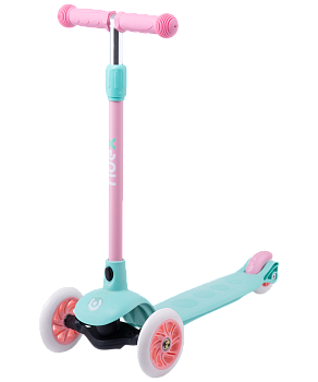 БЕЗ УПАКОВКИ Самокат 3-колесный Hero, 120/80 мм, мятный/розовый БЕЗ УПАКОВКИ Самокат 3-колесный Hero, 120/80 мм, мятный/розовый