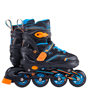 БЕЗ УПАКОВКИ Ролики раздвижные Remi Orange, алюминиевая рама