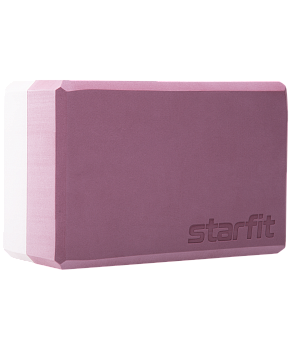 Блок для йоги YB-201 EVA, 22,8х15,2х10 см, 350 гр, пыльная роза