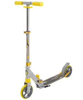 Самокат 2-колесный Razzle 145 мм, серый/желтый Самокат 2-колесный Razzle 145 мм, серый/желтый